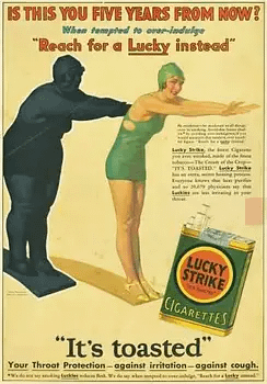 weight loss cigarettes vintage advertisement