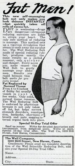 ad for fat men