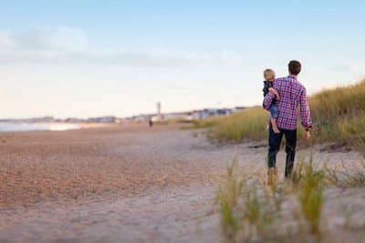 man on beach
