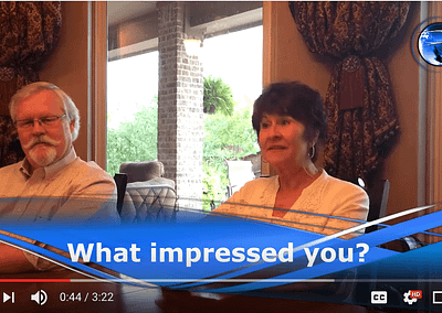 Alan and Delores sharing story