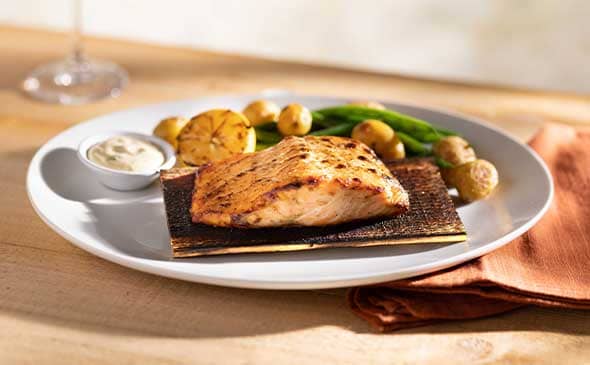 Grilled Salmon on Cedar Plank