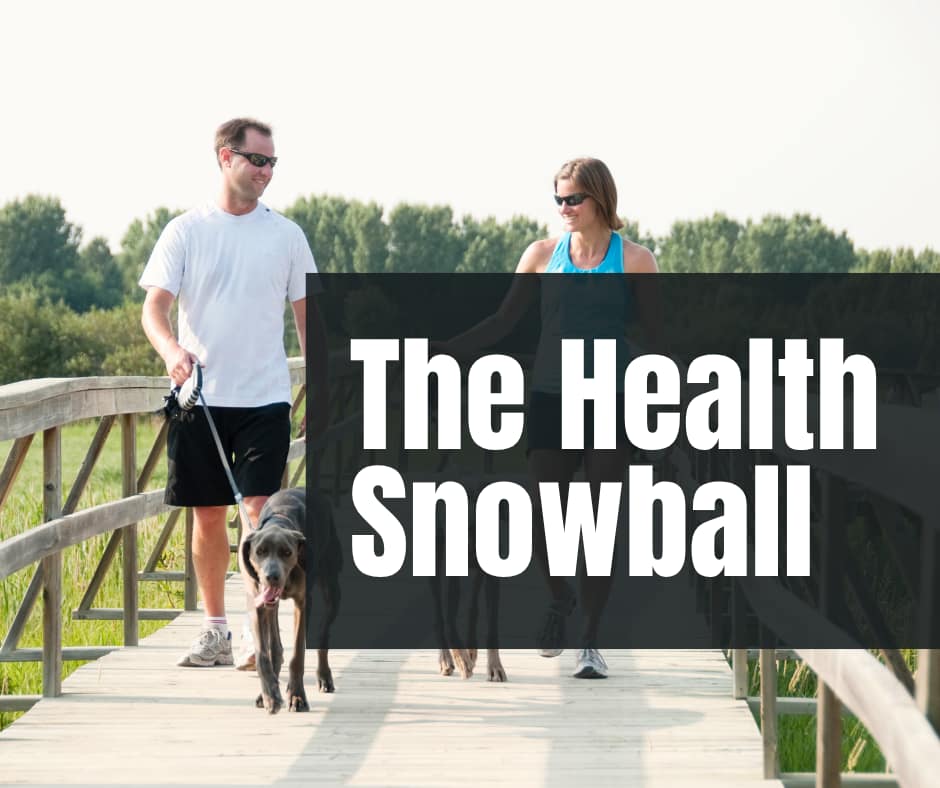 Health Snowball Couple walking: The Health Snowball