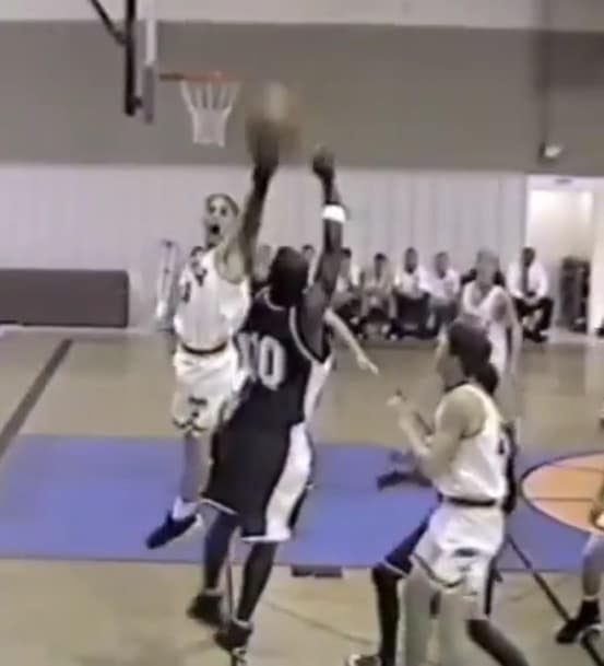 Thomas playing basketball